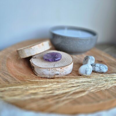Worry stone Améthyste Chevron